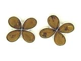 Sterling Silver Cognac Amber Earrings