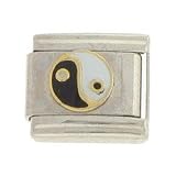 Yin and Yang Enamel Italian Charm Link by SUTJI