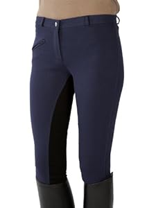 PFIFF Damen Vollbesatzreithose, blau-schwarz, 36, 101197-138-36
