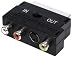 Generique  Adaptateur peritel vers 3xCinch/S-vhs (RCAaudio/video x3 + 1Svhs) avec commutateur in/out