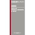 Zagatsurvey 2003 Top U.S. Hotel, Resorts & Spas (Zagatsurvey: Us Hotels, Resorts and Spas)