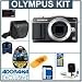 Olympus E-PM2 Mirrorless Digital Camera Body, Black - Bundle - with 32GB Class 10 SDHC Card, Carry Case, Cleaning Kit for Optics & Camera, 6' HDMI Cable, LCD Screen Protector, USB 2.0 Card Reader, Memory Card Wallet, Class On Demand Black Card