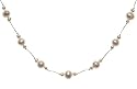 Oi! Ladies N0509  White Fresh Water Pearl On Silk Necklace