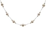 Image of Oi! Ladies N0509  White Fresh Water Pearl On Silk Necklace