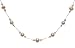 Oi! Ladies N0509 White Fresh Water Pearl On Silk Necklace