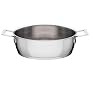 A di Alessi Pots&Pans Low Casserole, Stainless Steel, 24 cm (AJM102/24)