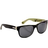 HOVEN BIG RISKY 39-9001 BLACK-RUSS POPE HANDMADE ACETATE FRAME GREY LENS PLASTIC SUNGLASSES by