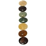 Chakra Set 06 Agate Amethyst Aquamarine Aventurine Citrine Oval Box