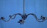 Wrought Iron 6 Arm Candle Chandelier