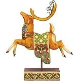 Jim Shore Reindeer Green Blanket Figurine Dash Away