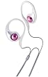 JVC HAE33P Clip-On "Ear Gem" Headphones (Pink / White)