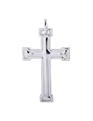 Sterling Silver Cross Pendant ( 30 x 55 mm )