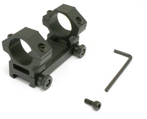 Leapers Accushot 1-Pc Mount, 1 Rings, Picatinny/Weaver Mount, See-Thru