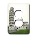 Vacation Spots - Tower Of Pisa Italy - Light Switch Covers - 2 plug outlet cover