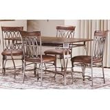 Montello Dining Chairs set of 2 (Old Steel Finish) (39H x 21W x 18D)