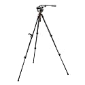 Manfrotto MagFiber Video Tripod Kit with 745MF3 MDeVe MagFiber Tripod Legs, 503HDV Fluid Head, and MBAG80P Padded Tripod Bag