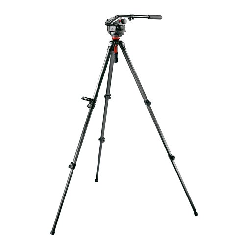Manfrotto MagFiber Video Tripod Kit with 745MF3 MDeVe MagFiber Tripod Legs, 503HDV Fluid Head, and MBAG80P Padded Tripod Bag