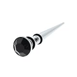 FAKE STRETCHER WITH CRYSTALS (BLACK) Gauge: 16 Sold as a Pair