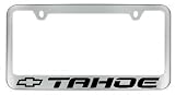 Chevy Tahoe Chrome License Plate Frame with 2 free caps