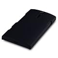 SONY XPERIA S GUMMIERTES HARDSKIN H�LLE IN SCHWARZ, QUBITS RETAIL VERPACKUNG