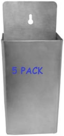 (5 Pcs.) Wall Mount Cap Catcher Stainless Steel 5 Pcs.