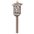 Malibu Outdoor One-Light Solar-Powered Mission Lights, Aged Brass Finish, 2-Pack #LZ602-2