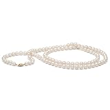 AA+ Quality, 7.0-8.0 mm, 35-inch Freshwater Pearl Necklace