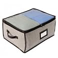 Environmentally Friendly Storage Box - Large - set of 2 (Black Herringbone) (12"H x 24"W x 10"D)