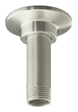 KOHLER K-7396-BN 3-Inch Straight Ceiling-Mount Showerarm and Flange, Vibrant Brushed Nickel