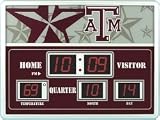 Texas A&M Aggies 14x19 ScoreBoard/Clock/Therm
