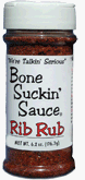 Bone Suckin' Sauce Rib Rub 6.2 Oz by BBQ Rub