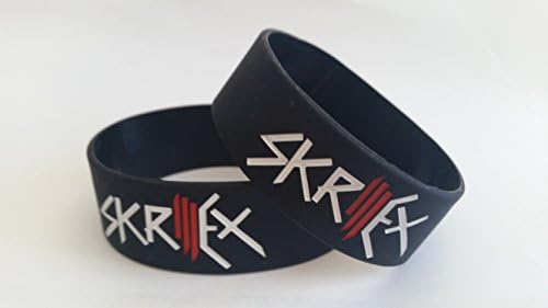 Skrillex Silicone Bracelets Wristbands (Black)