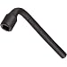 Martin 265H High Carbon Steel 7/16" Square Opening Offset Socket Wrench, 4 Points, 5-7/8" Overall Length, Industrial Black Finish