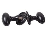 Black Iron Door Knob & Rosettes