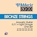 D'Addario EJ11 80/20 Bronze Light Acoustic Guitar Strings