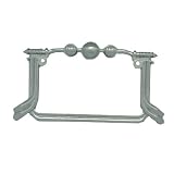 3D Bike Handle Bar w  Pipes Exhaust Motorcycle Bike Chrome License Plate Frame 