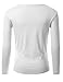 Doublju Mens Long Sleeve Leather Point Henley T-shirts, Cmttl049_white, Medium