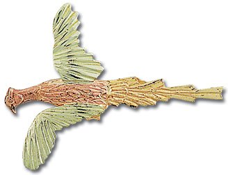 Landstrom's Black Hills Gold Pheasant Tie Tack Lapel Pin