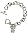 Playboy bracelet with Heart links