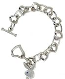 Playboy bracelet with Heart links
