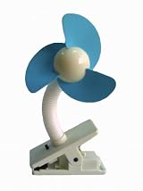 Dreambaby Stroller Fan, White/Blue