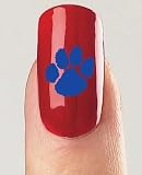 Paw Mini Temporary Tattoos (Black) Blue