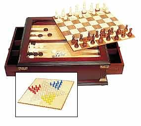 Deluxe Wood Game Chest