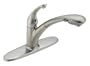 Delta Faucet 470-SS Signature Single-Handle Kitchen Pull-Out Faucet, Stainless