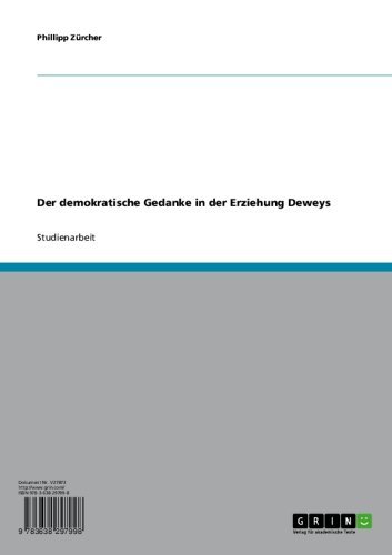 Der demokratische Gedanke in der Erziehung Deweys (German Edition)