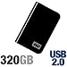 Western Digital My Passport Essential 320 GB USB 2.0 Portable Hard Drive WDME3200TN (Midnight Black)