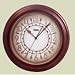 Electronics : Bulova Nouvelle Wooden Wall Collection Clock C4235
