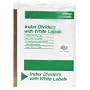 AVE11338 - Index Dividers With Laser Labels, 5 Tabs, 25/PK, White