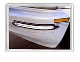 Bumper Protector-Chrome Insert - Universal - Black/Chrome 2pc. Set Bumper Guard - 19-3/4