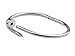 Jianyana Stainless Steel Nail Style Love Bangle Bracelet Oval Silver High Polish Fits 7.5 inch wrists ...